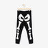 CUT LABEL White Skeleton Black unisex cotton legging