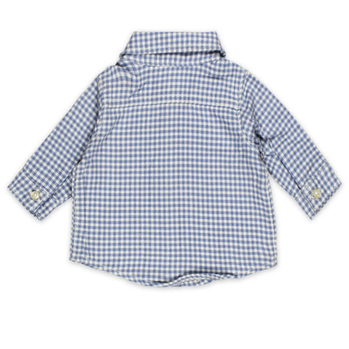 CTZ Blue Boys Premium Cotton Check Shirt