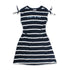 DESTINATION Blue And White Striped Girls Cotton Dress