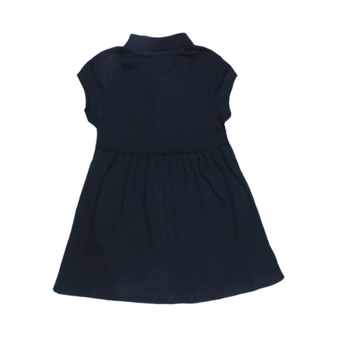 DICKIES Navy Blue Girls Interlock Cotton Dress
