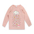 DOPO DOPO All Over Heart Pink Girls Cotton T shirt