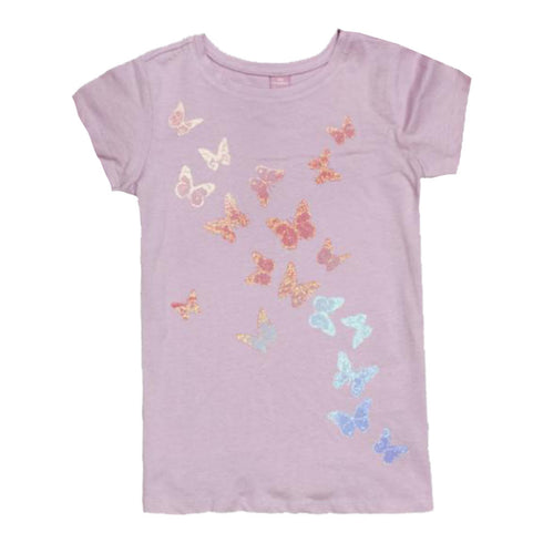 DOPO DOPO Butterfly Print Purple Girls 2 Piece Set