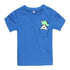 DOPO DOPO Cat Pocket Print Blue Boys Premium Cotton Tshirt 2 Piece set