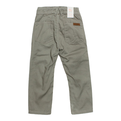 DPAM Draw Cord Grey Boys Cotton Chino Pants