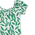 ENNIE MEENIE Leaf Print White Girls Premium Cotton Jump Suit