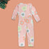 ENNIE MENNIE Flower Pink Girls Cotton Jump Suits