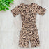 ENNIE MENNIE Leopard Girls Cotton Jumpsuits