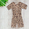 ENNIE MENNIE Leopard Girls Cotton Jumpsuits