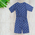 ENNIE MENNIE Mini Polka Dots Blue Girls Cotton Jumpsuits