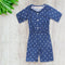 ENNIE MENNIE Mini Polka Dots Blue Girls Cotton Jumpsuits