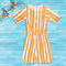 ENNIE MENNIE Orange And White Girls Cotton Jumpsuits