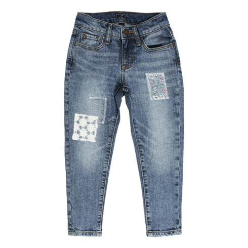 KAPPAHI Eye Print Blue Girls Cotton 2 Piece Set