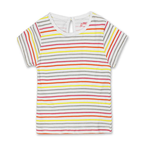 FRENDZ Multi Stripes Girls Cotton 2 Piece Sets