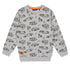 FUTURINO All Over Cars Grey Boys Cotton Terry Sweat Shirt