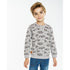 FUTURINO All Over Cars Grey Boys Cotton Terry Sweat Shirt