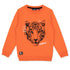 FUTURINO Leopard Face Orange Boys Cotton Terry Sweat Shirt