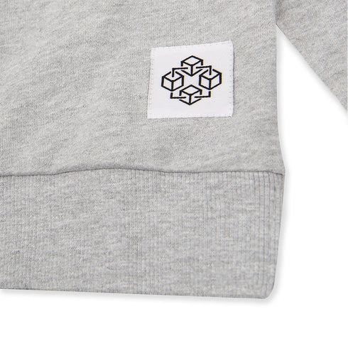 FUTURINO Never Give up Grey Boys Cotton Terry Sweat Shirt