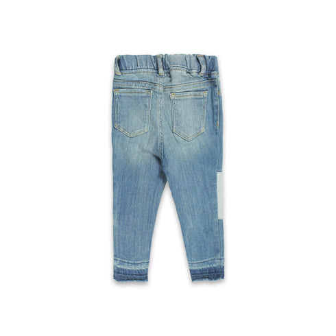 GAP Heart Patch Sand Washed Blue Denim Jeans