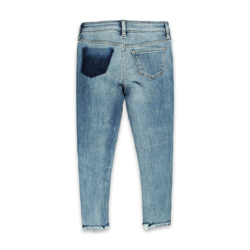 GAP Patch Ripped Blue Sand Washed Girls Denim Jeans