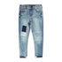 GAP Patch Ripped Blue Sand Washed Girls Denim Jeans