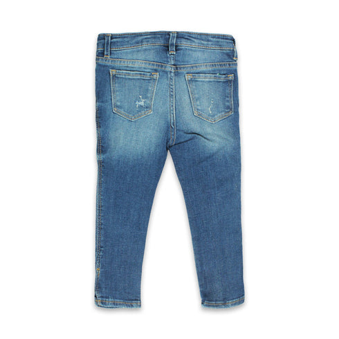 GAP Sand Washed Ripped Blue Girls Denim Jeans