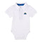 GARANIMALS Dino White Boys Cotton Polo Romper