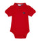 GARANIMALS Fish Red Boys Cotton Polo Romper