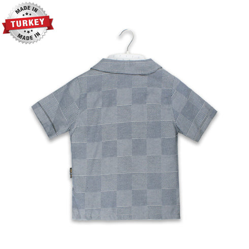 GAZGAR Blue Boys Cotton 3 Piece Set