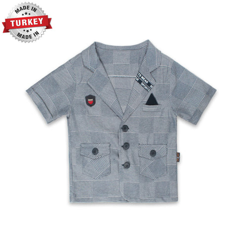 GAZGAR Blue Boys Cotton 3 Piece Set
