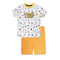 GEE JAY Summer All Over Print White Boys Cotton T shirt_2 Piece Set