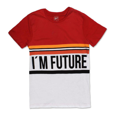 GEF I M Future Red And White Boys Premium Cotton Tshirt 2 Piece sets