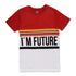 GEF I M Future Red And White Boys Premium Cotton Tshirt 2 Piece sets