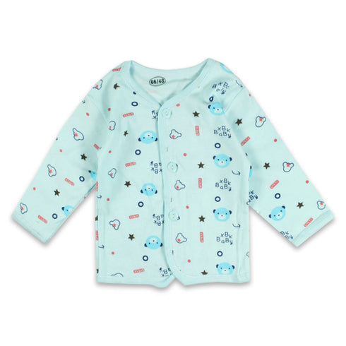 GLOBAL STOCK All Over Bear Face Blue Unisex Cotton 5 Piece Set