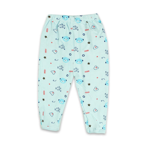 GLOBAL STOCK All Over Bear Face Blue Unisex Cotton 5 Piece Set