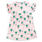 GLOBAL STOCK All over Frog Pink Girls Cotton Dress