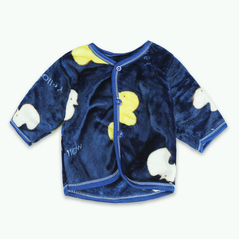 GLOBAL STOCK Blue Girls Cotton Fleece Winter 5 Piece Set
