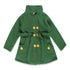 GLOBAL STOCK Green Girls Cotton Fleece Coat