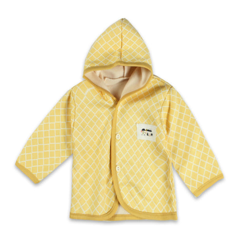 GLOBAL STOCK Yellow Boys Cotton Fleece 2 Piece Set