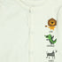 GLOBAL STOCK Zebra Lion Dino Print White Boys Cotton Bodysuit