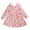 GLOBAL STOCK All Over Cat Pink Girls Cotton Dress