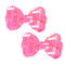 Girls Hot Pink Bow Hair Clip