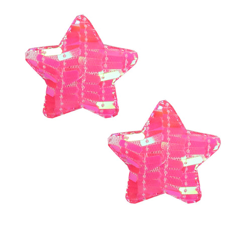 Girls Hot Pink Star Hair Clip