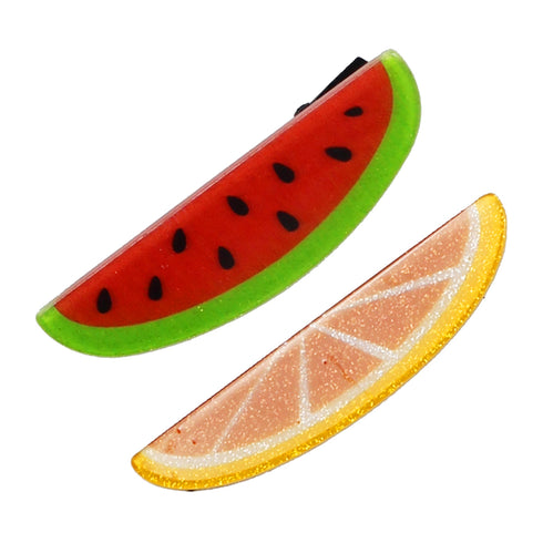Girls Lemon and water Melon Hair Clip