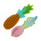 Girls Pine Apple and Turnip Hair Clip