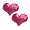 Girls Pink Bow Heart Hair Clip