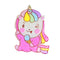 Girls Pink Unicorn Hair Clip