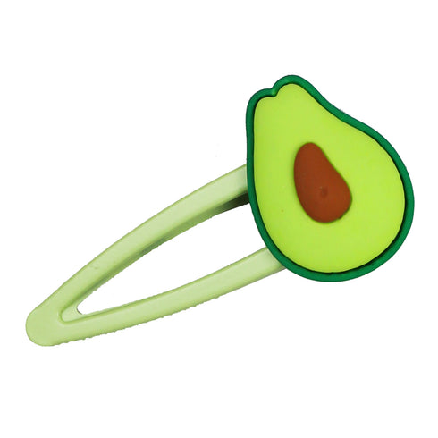 Girls Avocado Large Hair Clip