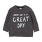 H And M Great Day Grey Boys Cotton Terry Sweat Shirt