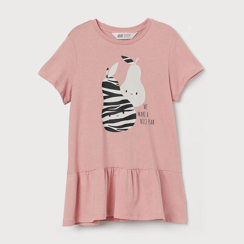 H And M Make A Nice Pear Pink Girls Cotton Dress