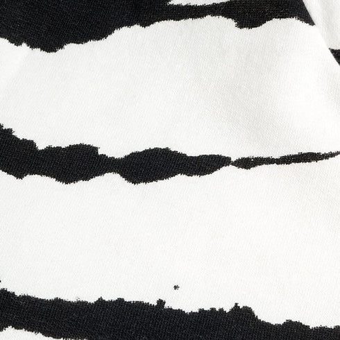 HAWK Black Print White Boys Cotton Fleece Hoodie